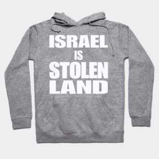 Israel IS Stolen Land - White - Back Hoodie